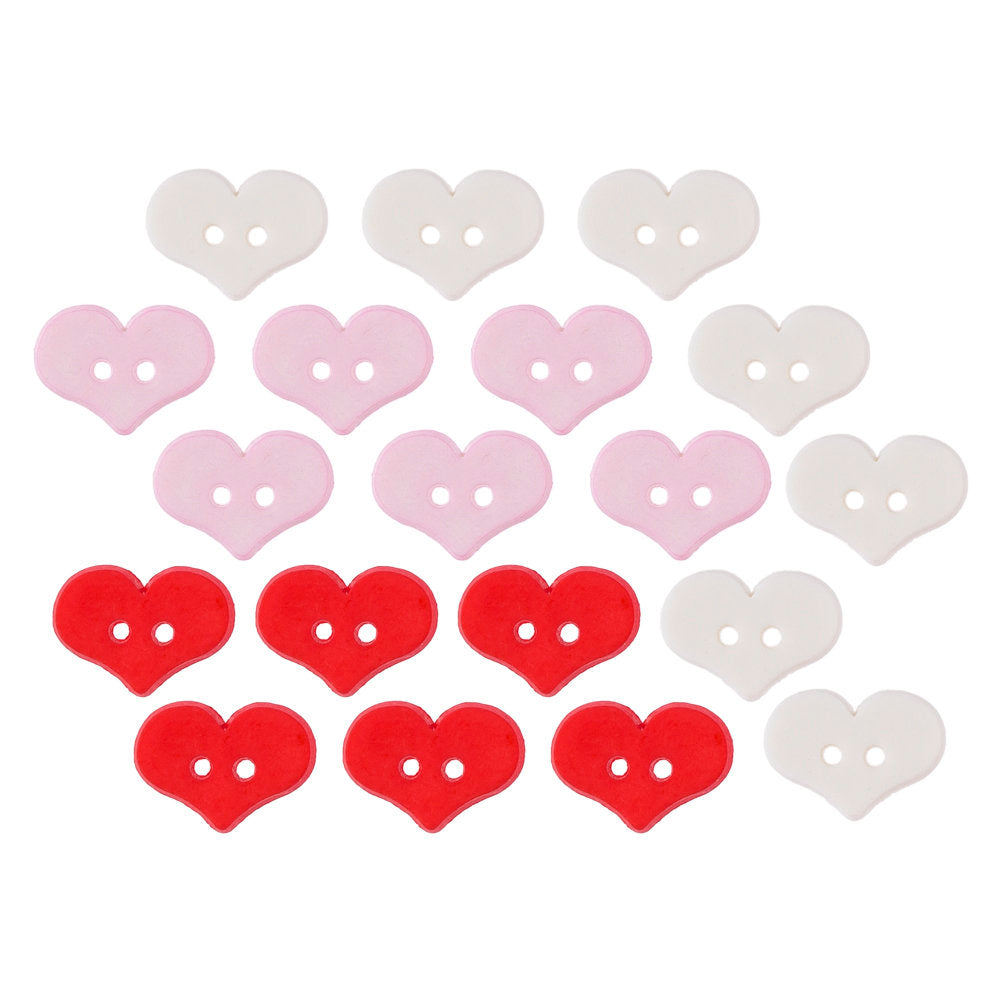 Buttons & Galore Kalp Dekoratif Düğme - 4325